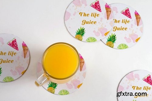 Multipurpose Drink Coaster Mock Up