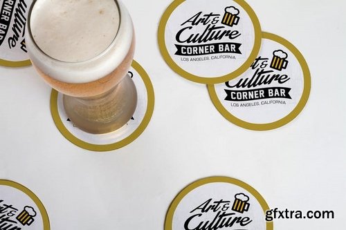 Multipurpose Drink Coaster Mock Up