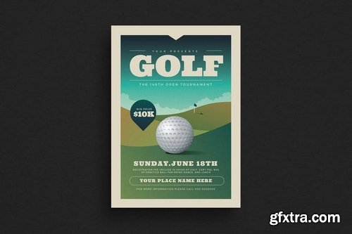 Golf Tournament Event Flyer