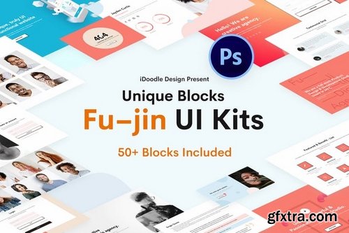 Fu–jin Creative UI Kits PSD Template