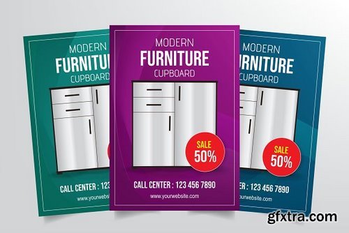 CM - Modern Furniture Cupboard Flyer Template 3338630