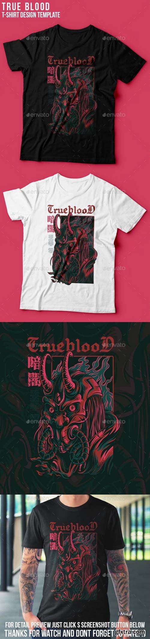 blood in t shirt