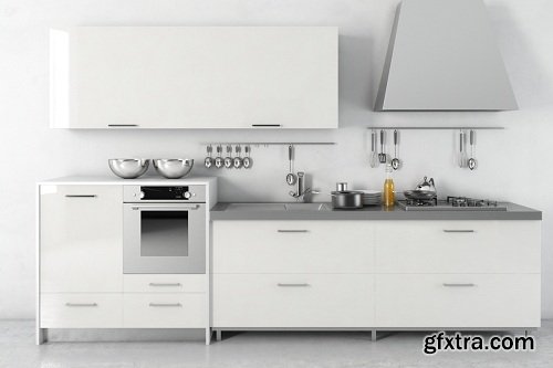 Modern Kitchen 3 3d Model