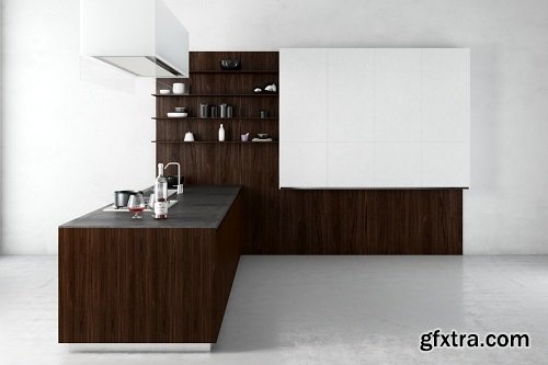 Modern Kitchen 4 3d Model