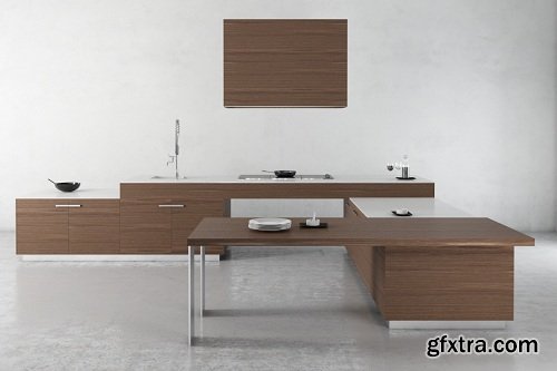 Modern Kitchen 5 3d Model