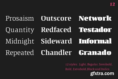 Quador Display Font Family