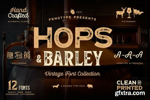 Hops and Barley Font Family