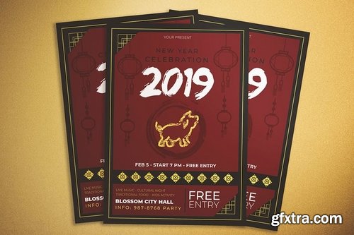 Chinese New Year Celebration Flyer