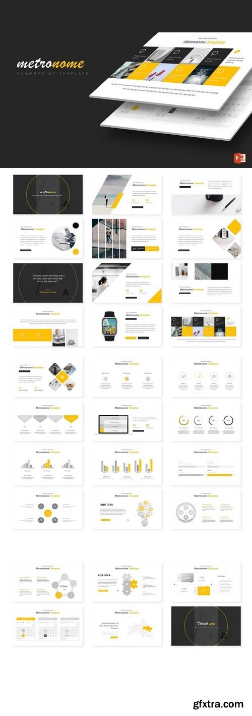 Metronome - Powerpoint, Keynote, Google Sliders Templates