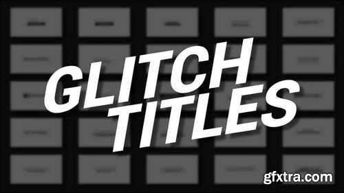 MotionArray - Glitch Titles After Effects Templates 158781