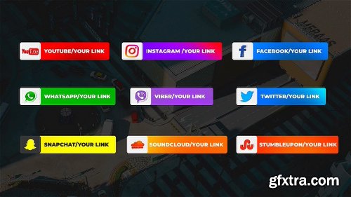 Videohive Social Media Lower Thirds 23115915