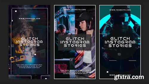 Videohive Glitch Instagram Stories 23071756