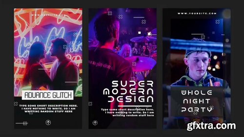 Videohive Glitch Instagram Stories 23071756