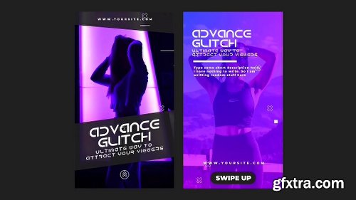 Videohive Glitch Instagram Stories 23071756