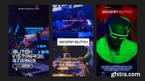 Videohive Glitch Instagram Stories 23071756