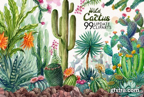 CM - Watercolor Cactuses 1485736