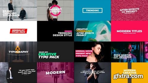 MotionArray - Ultra Modern Typography After Effects Templates 158913