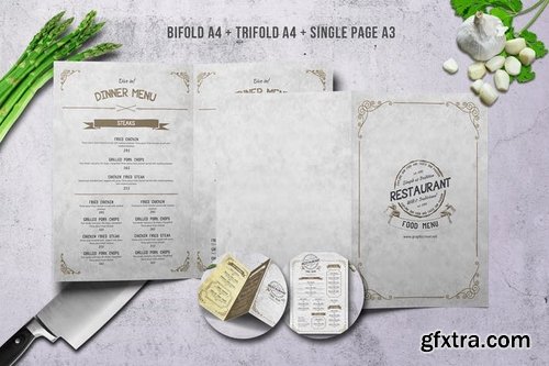 Vintage Wild Food Menu Bundle