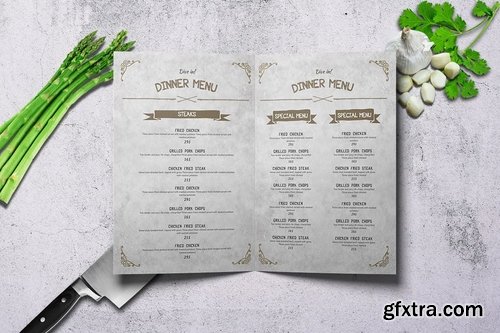 Vintage Wild Food Menu Bundle