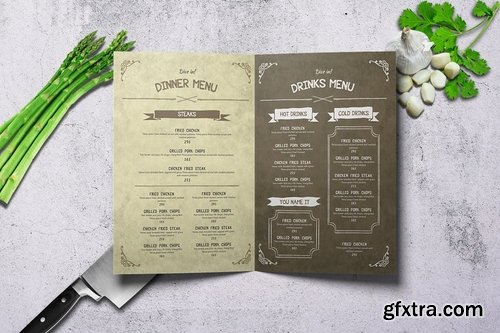 Vintage Wild Food Menu Bundle