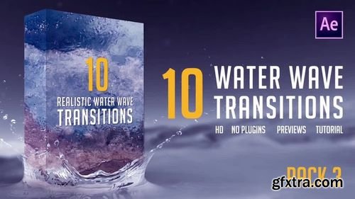 MotionArray - Water Wave Transitions Pack 3 After Effects Templates 159113