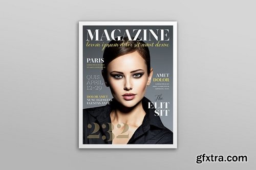 US Letter Magazine Mockup