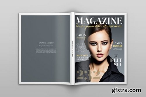 US Letter Magazine Mockup