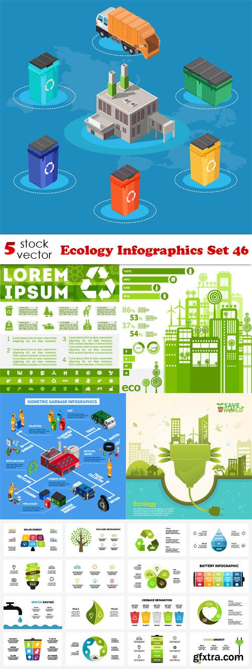 Vectors - Ecology Infographics Set 46