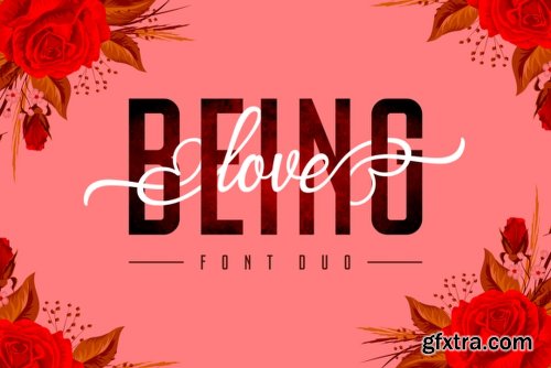 Being Love Duo Font Family - 2 Fonts