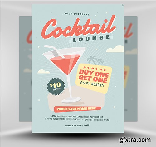 Cocktail Lounge Flyer