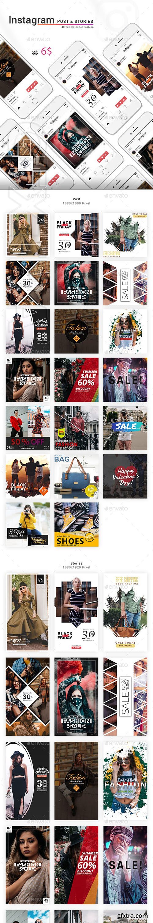 GraphicRiver - Instagram Post & Stories - Fashion 23098746