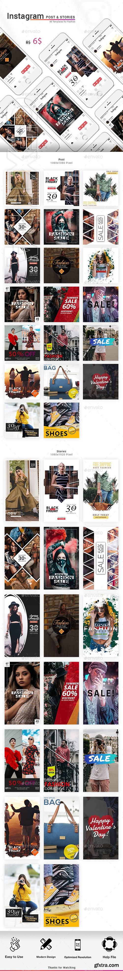 GraphicRiver - Instagram Post & Stories - Fashion 23098746