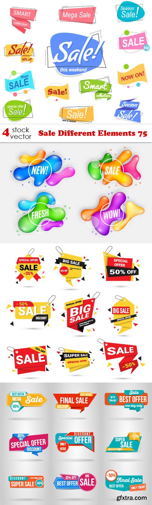 Vectors - Sale Different Elements 75