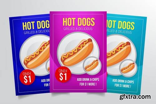 Hot Dog Flyer Template