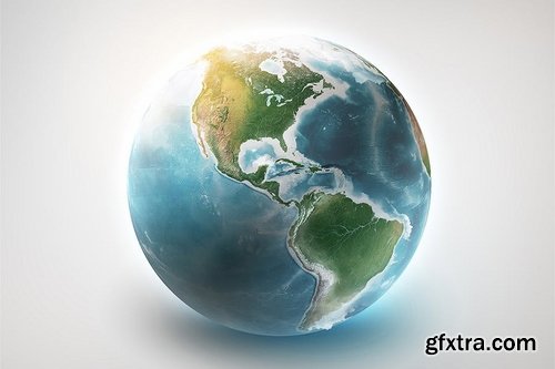 Photoshop 3D World - Earth Globe