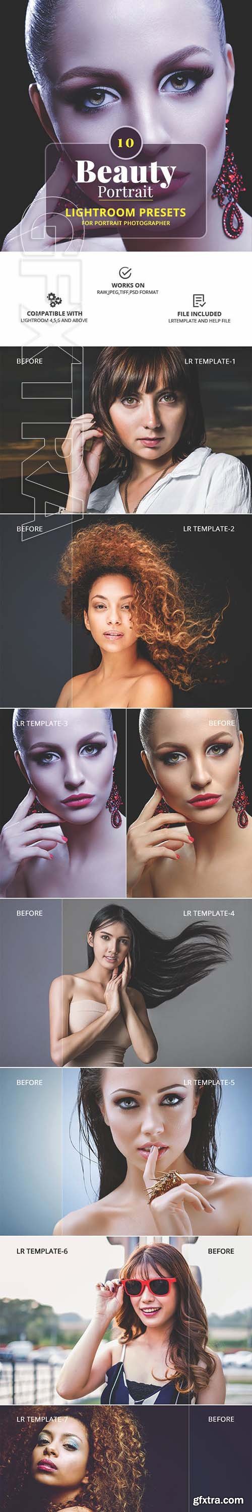 GraphicRiver - 10 Beauty Portrait Lightroom Presets 23047299