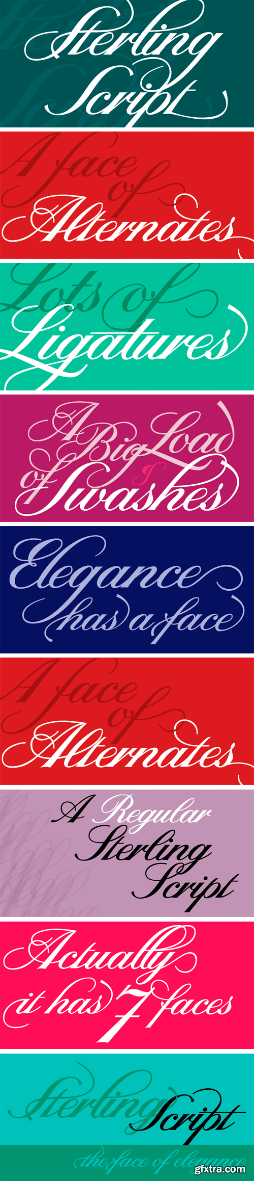 Sterling Script Font Family