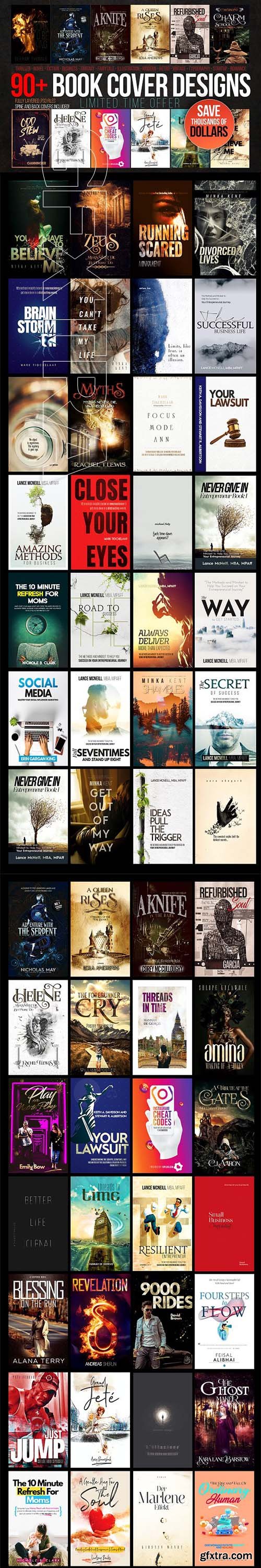 CreativeMarket - Book Cover Design Kit 3188853