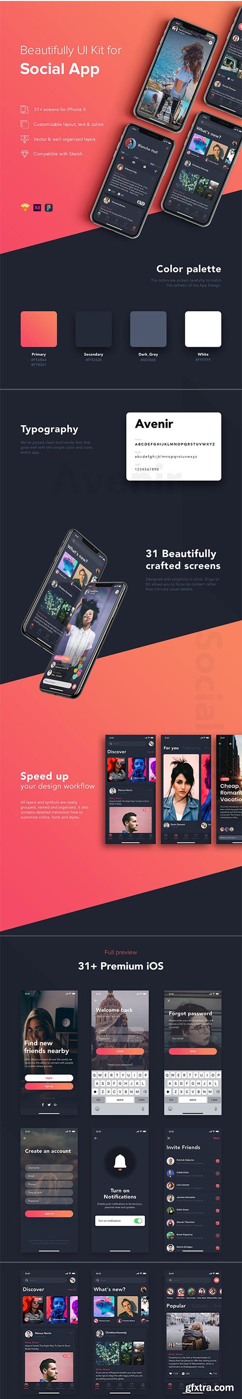 Zingo Social App UI Kit