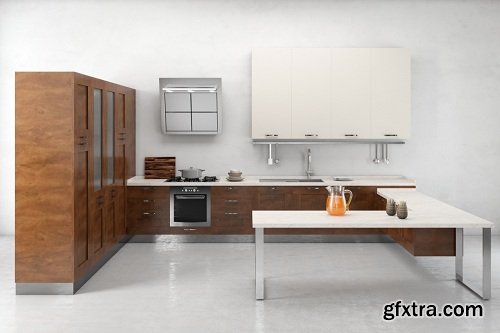 Modern Kitchen 14 3d Model
