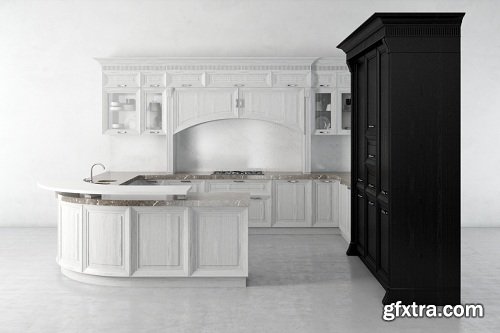 Modern Kitchen 16 3d Model