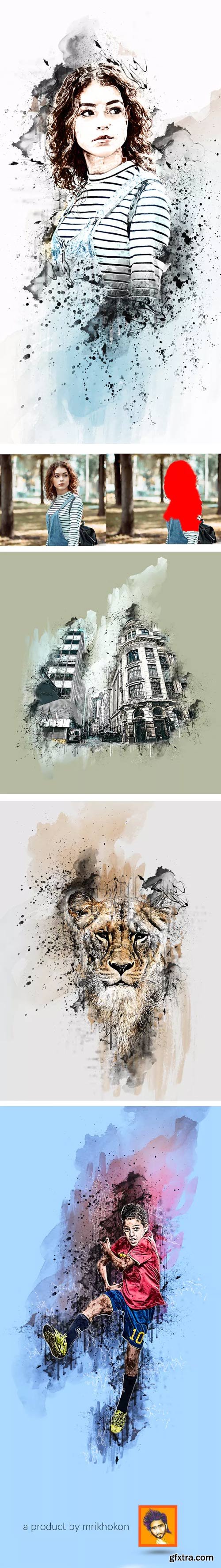 GraphicRiver - Ink Manipulation Photoshop Action - 23025536