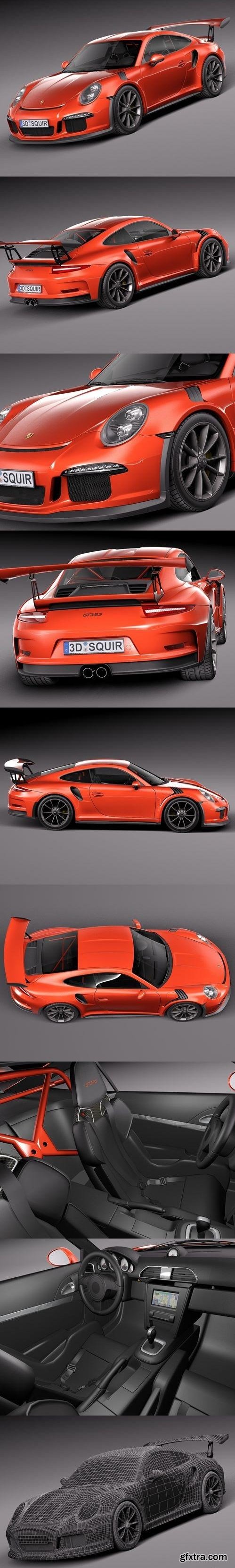 Porsche 911 GT3RS 2016 - 3D Model