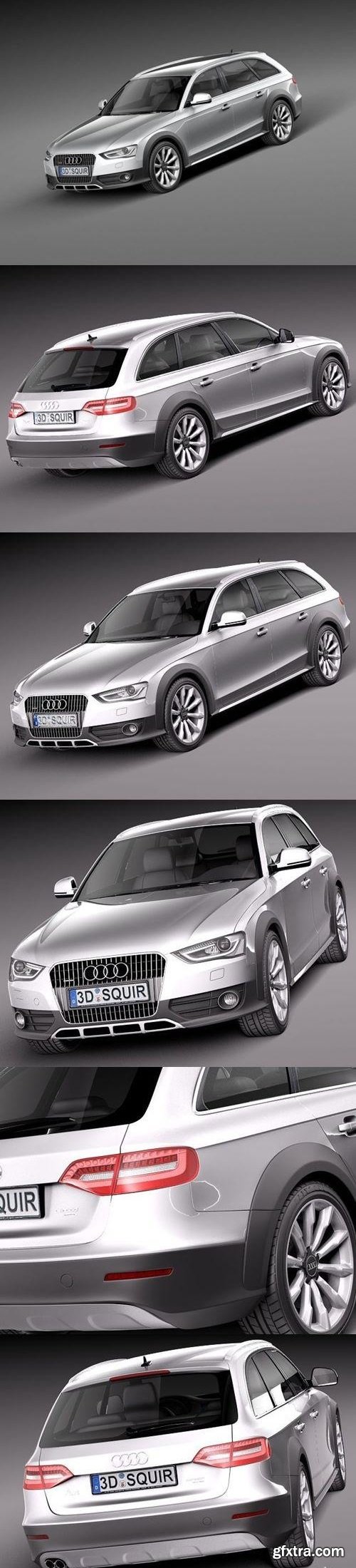 Audi A4 Allroad Quattro 2013 - 3D Model