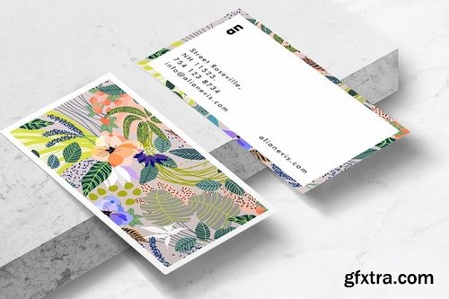 Wander Floral Business Card Template