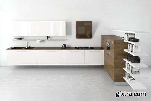 Modern Kitchen 22 3d Model