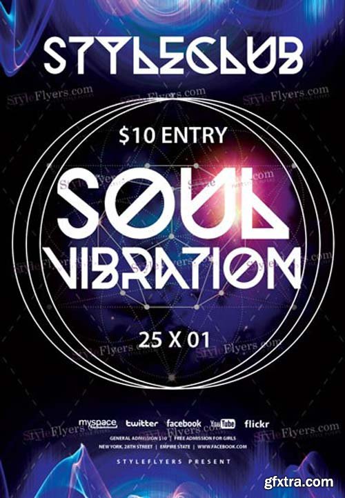 Soul Vibration V1 2019 PSD Flyer Template