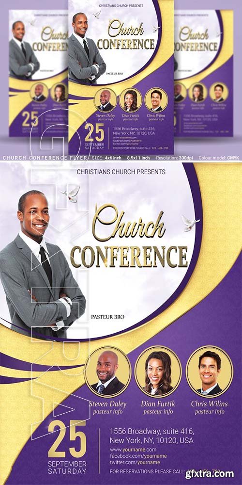 CreativeMarket - Church Conference Flyer Poster 3356987