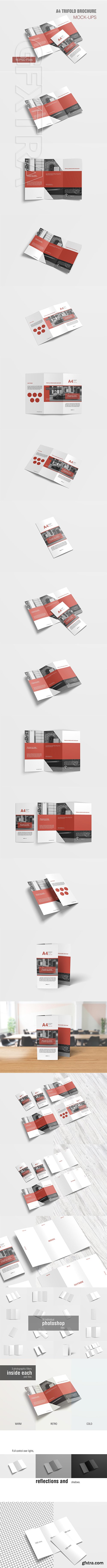 CreativeMarket - A4 Trifold Brochure Mockup 3134485