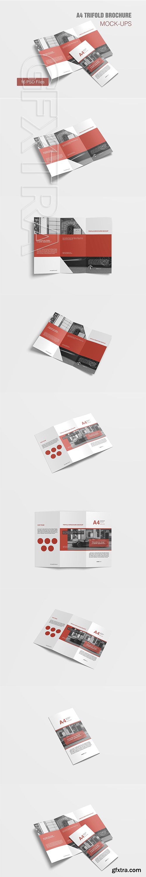 CreativeMarket - A4 Trifold Brochure Mockup 3134485